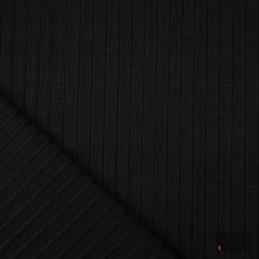 Jersey coton côtelé bi-stretch bébé uni caramel