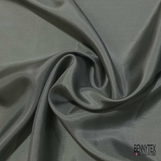 Pongé de soie uni pétrole