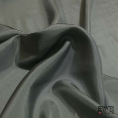 Pongé de soie uni pétrole
