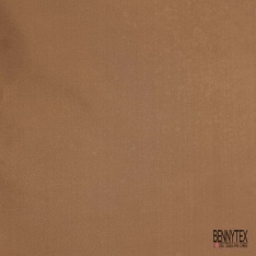 Pongé organza de soie uni camel