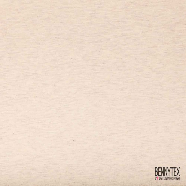 Molleton gratté chiné beige crème