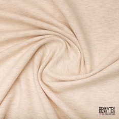 Molleton gratté chiné beige crème