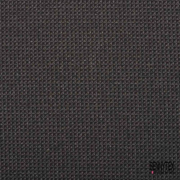 Coupon de Jersey Milano Couleur Gris Chiné Motif Pied de Poule