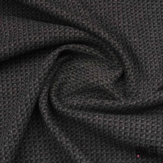 Coupon de Jersey Milano Couleur Gris Chiné Motif Pied de Poule