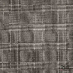 Jersey milano imprimé pied de puce vintage noir lie de vin fond beige