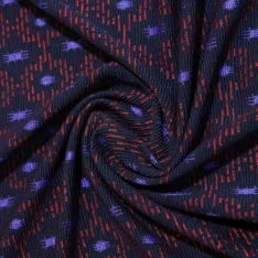 Milano jacquard viscose polyamide élasthanne motif géométrique noir fond blanc cassé