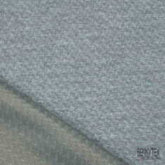 Maille gaufrée élasthanne uni jaune d'or