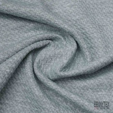 Maille gaufrée élasthanne uni jaune d'or