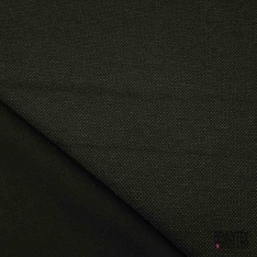 Jersey milano imprimé point gris fond marine