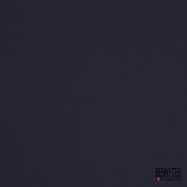 Jersey coton piqué lourd élasthanne uni marine