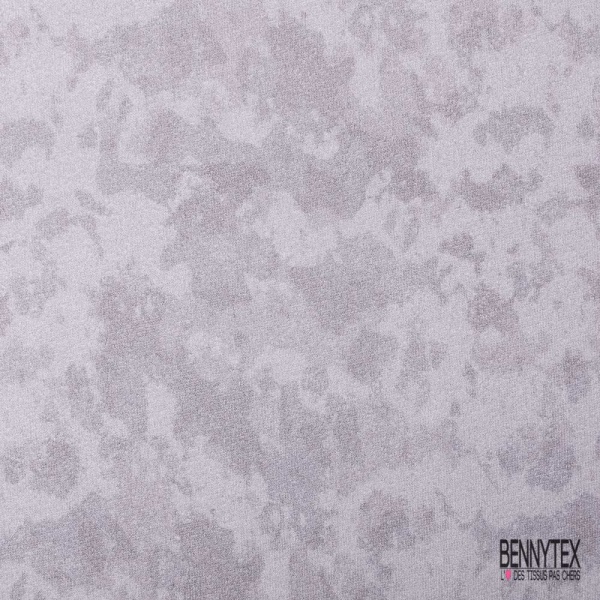 Molleton envers bouclette imprimé abstrait violet doux violet glaçé grande laize