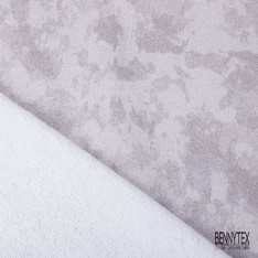 Molleton gratté imprimé étoile éclair blanc fond noir grande laize