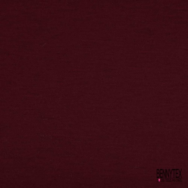 Jersey de laine viscose uni bordeaux petit laize