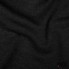 Jersey milano imprimé fantaisie point gris clair fond noir