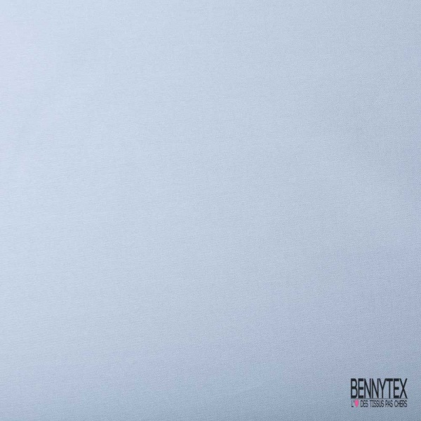 Organza twill polyester uni bleu argent