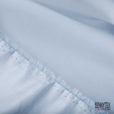 Organza polyester uni blanc optique