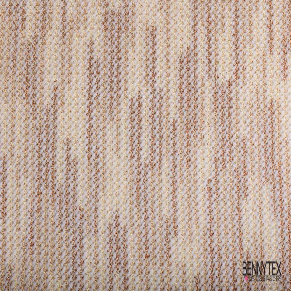 Jersey tricot lache rayon coton chiné turquoise noir blanc