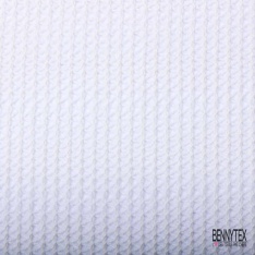 Jersey tricot lache de laine blanc cassé