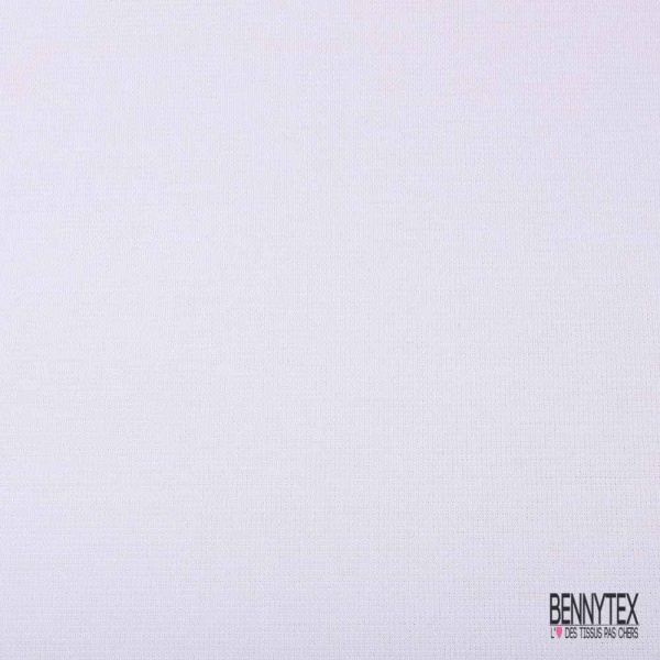 Maille polyester élasthanne uni blanc cassé