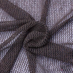 Jersey tricot lache de coton blanc discret