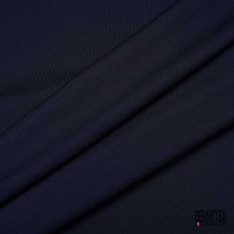 Maille polyester élasthanne uni blanc cassé