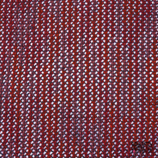 Laine tricot fantaisie ton chaud motif abstrait