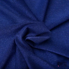 Jersey viscose lurex marine fond bleu nuit