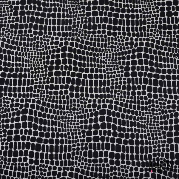 Maille polyester élasthanne uni bleu nuit