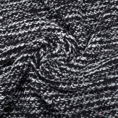 Laine tricot fantaisie ton chaud motif abstrait