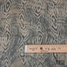 Coupon 3m Jacquard pied de coq bleu lavande anis blanc cassé