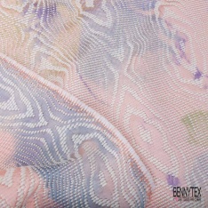 Coupon 3m Jacquard motif rainure de bois charbon vanille beige