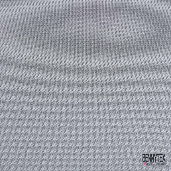 Maille twill viscose polyester élasthanne uni gris argent