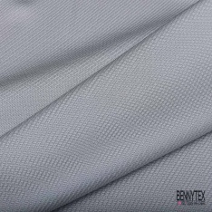 Maille polyester élasthanne uni charbon