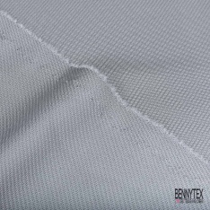 Maille polyester élasthanne uni charbon