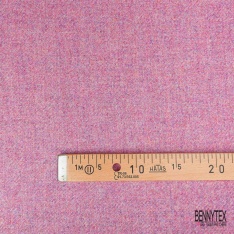 Twill de cachemire laine moyen uni blanc naturel