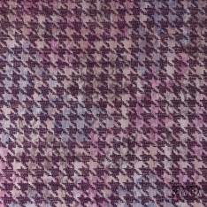 Coupon 3m Jacquard pied de coq prune find motif léopard