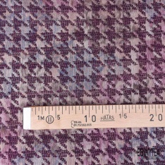 Coupon 3m Jacquard pied de coq prune find motif léopard