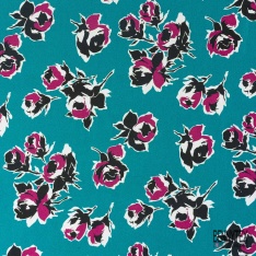 Fibranne viscose imprimé digital peau de serpent ton naturel