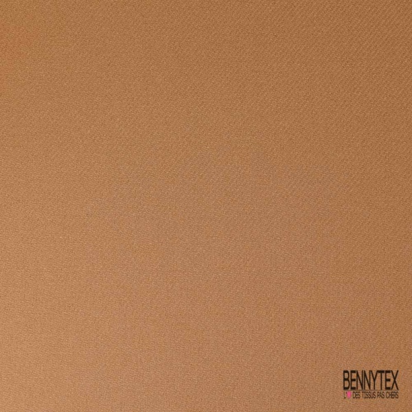 Sergé de laine doux fluide tan