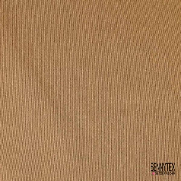 Gabardine de coton uni camel