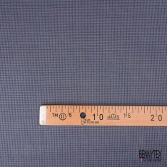 Laine froide tailleur élasthanne uni gris moyen chiné blanc optique