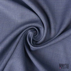 Laine froide tailleur élasthanne uni gris moyen chiné blanc optique