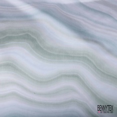 Coupon 2m70 satin duchesse mikado élasthanne polyester coton recto souci pâle verso citron