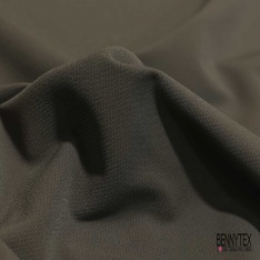 Maille polyester élasthanne uni charbon