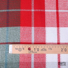 Tricot fantaisie damier asymétrique multicolore A