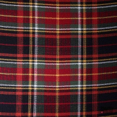 Tricot fantaisie damier asymétrique multicolore gris rouge blanc optique moutarde