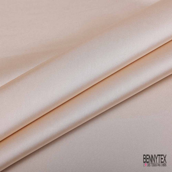 Coupon 3m satin polyester touché soie uni prune petite laize