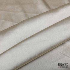 Coupon 3m satin polyester touché soie uni huile d'amande