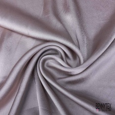 Coupon 3m satin polyester touché soie fin uni encens