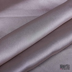 Coupon 3m satin polyester touché soie fin uni encens